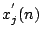 $ x^{'}_{j}(n)$